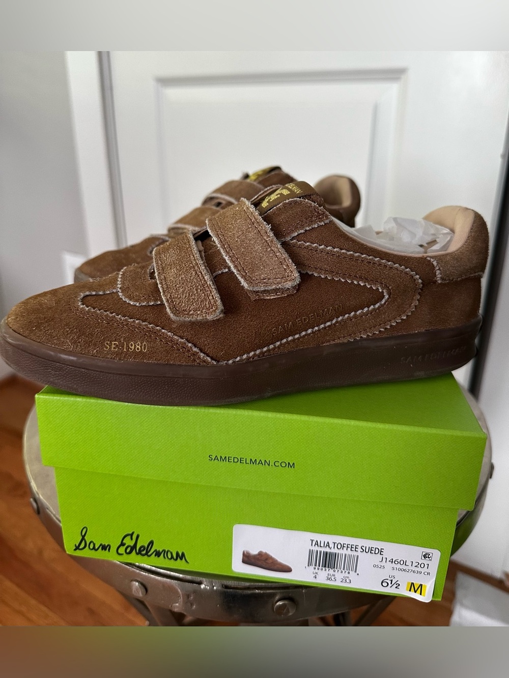 Sam Edelman Talia Double Strap Sneakers in Terra Suede
Size 6.5  Like New!